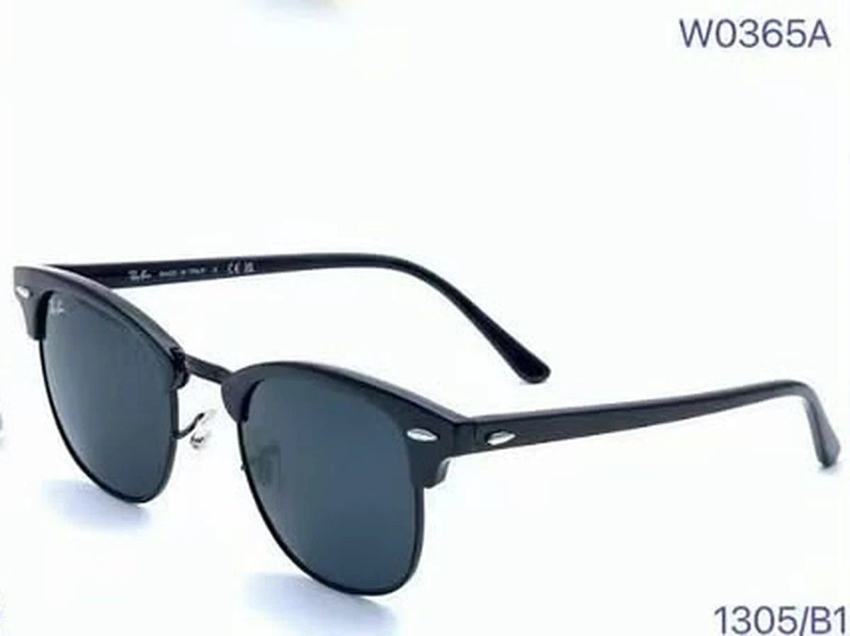 Lunettes de soleil Ray-Ban Clubmaster 1305/B1 noir mat