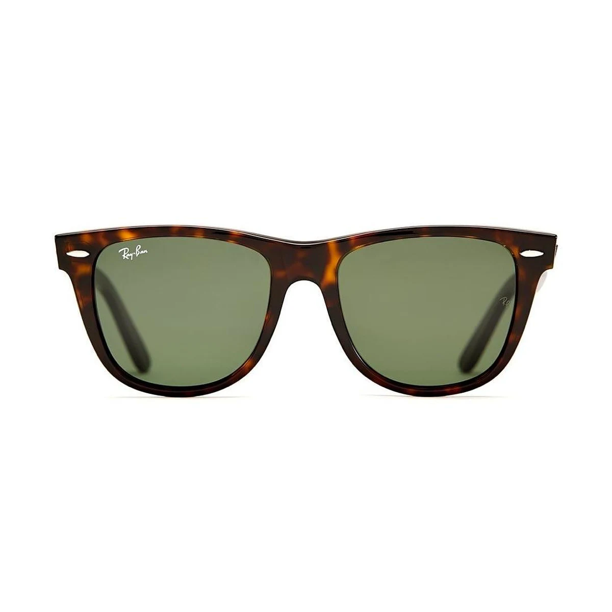 Lunettes de soleil Ray-Ban Wayfarer écaille verres verts