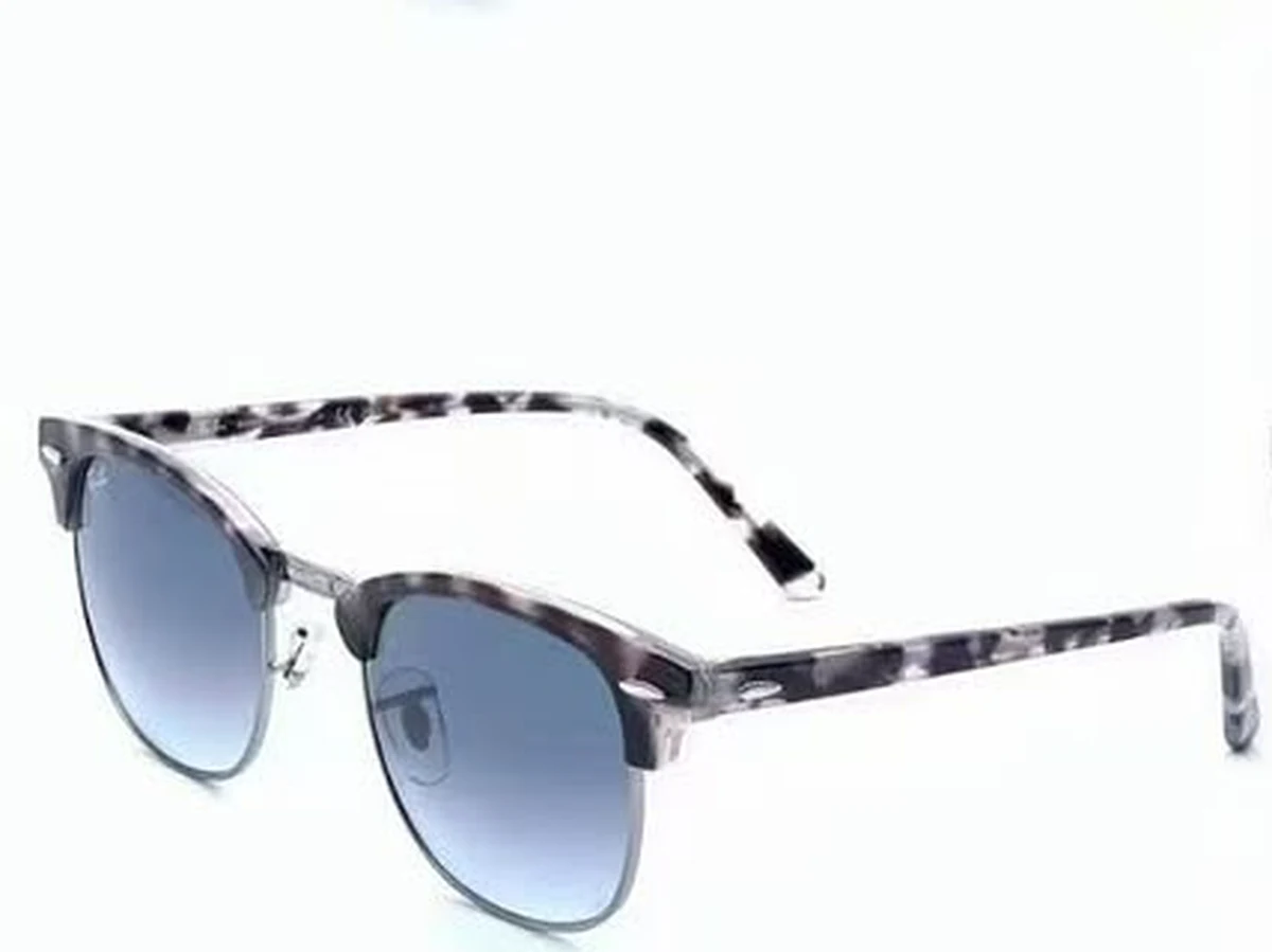 Lunettes de soleil Ray-Ban Clubmaster 1366/71 écaille clair verres dégradés