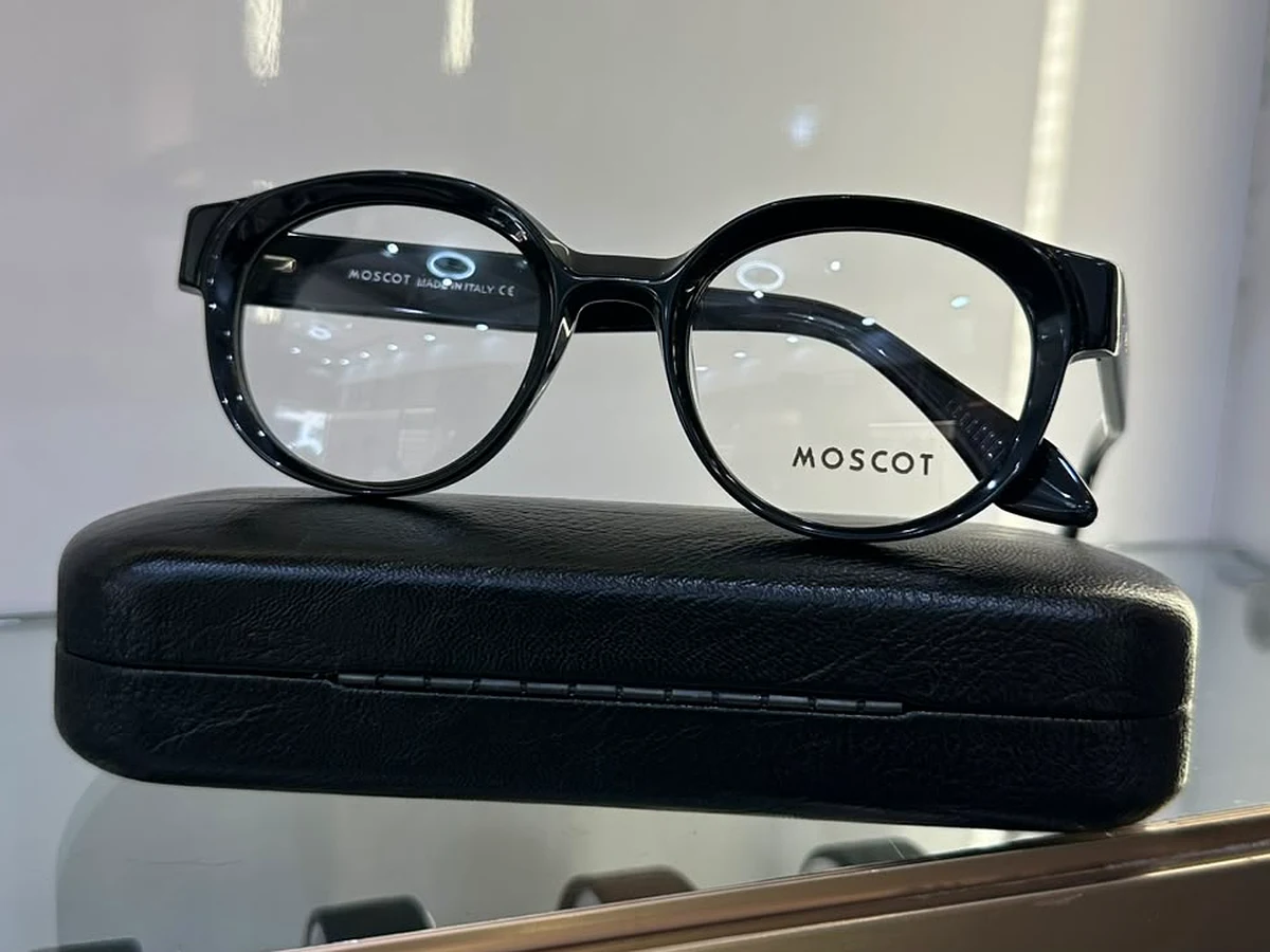 Monture MOSCOT Originals ronde écaille ambrée en acétate — TOUBA KHELCOM GROUP